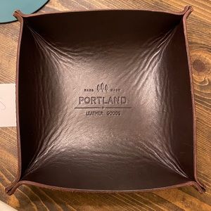Portland Leather Goods Dark Brown Valet Tray